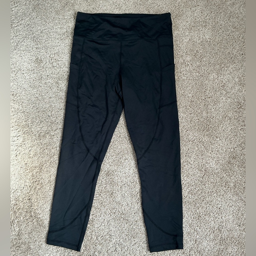 ZYIA Black High-Waist Active Leggings
